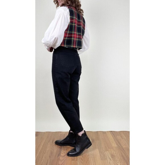 Vintage 4 Piece Wool Matching Set Plaid Kilt Tartan Pleated Cape Skirt Vest Suit - Picture 13 of 16